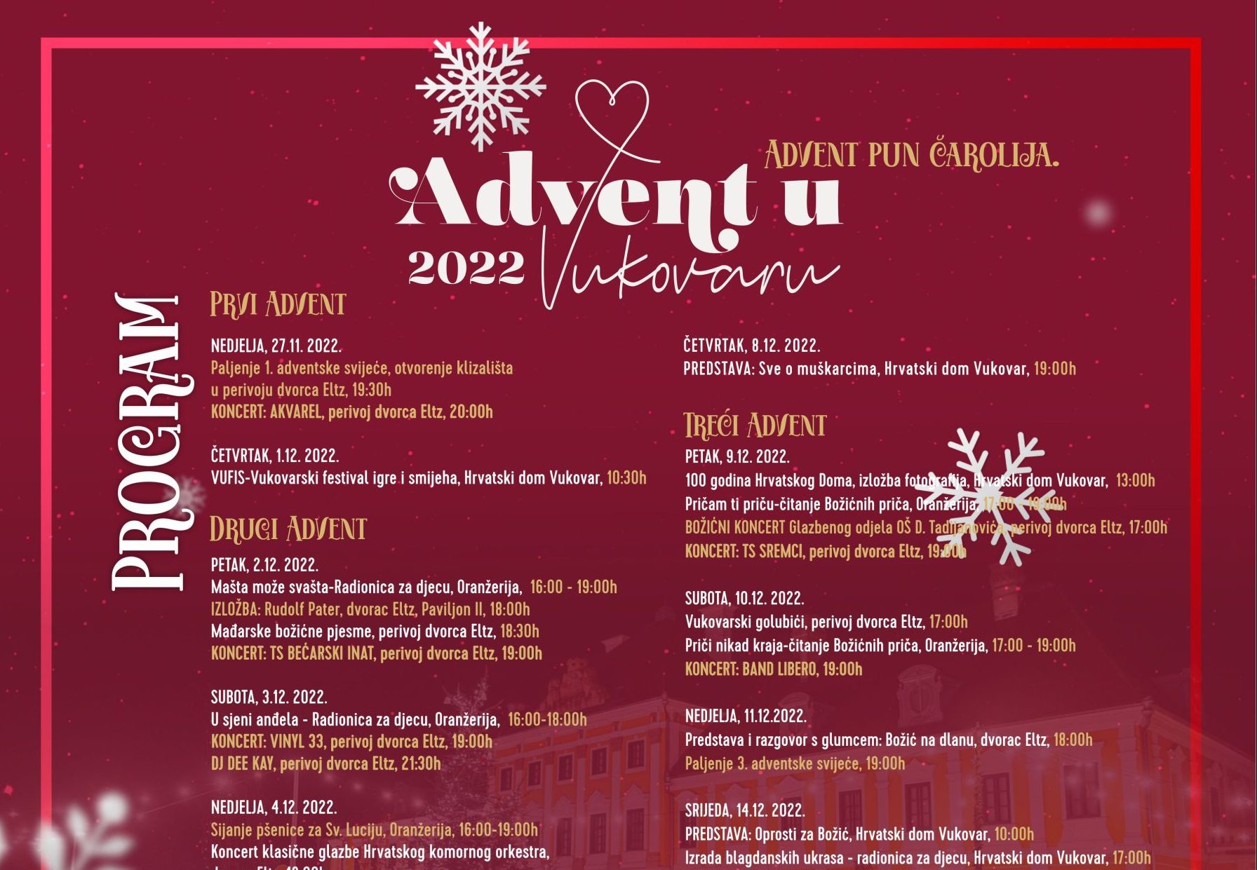 Advent Bitmaps Advent u Vukovaru 2022. Advent pun čarolija - Turistička zajednica ...