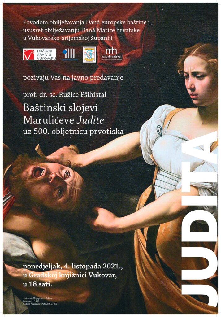 Baštinski slojevi Marulićeve Judite uz 500. obljetnicu prvotiska