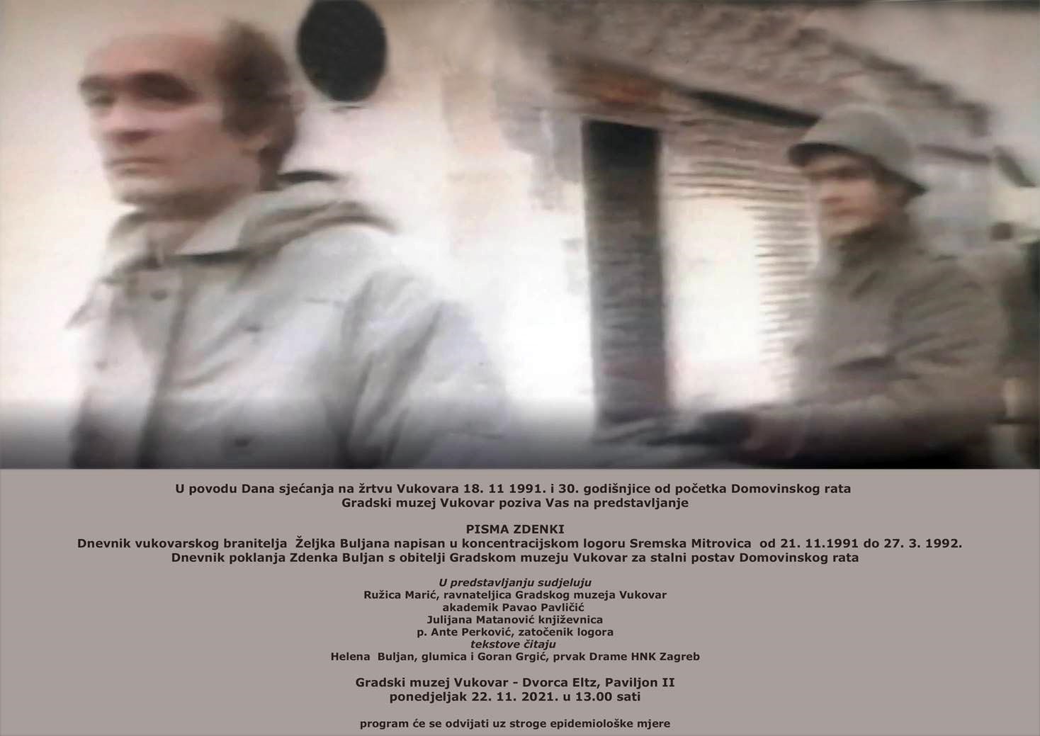 Dnevnik vukovarskog branitelja Željka Buljana