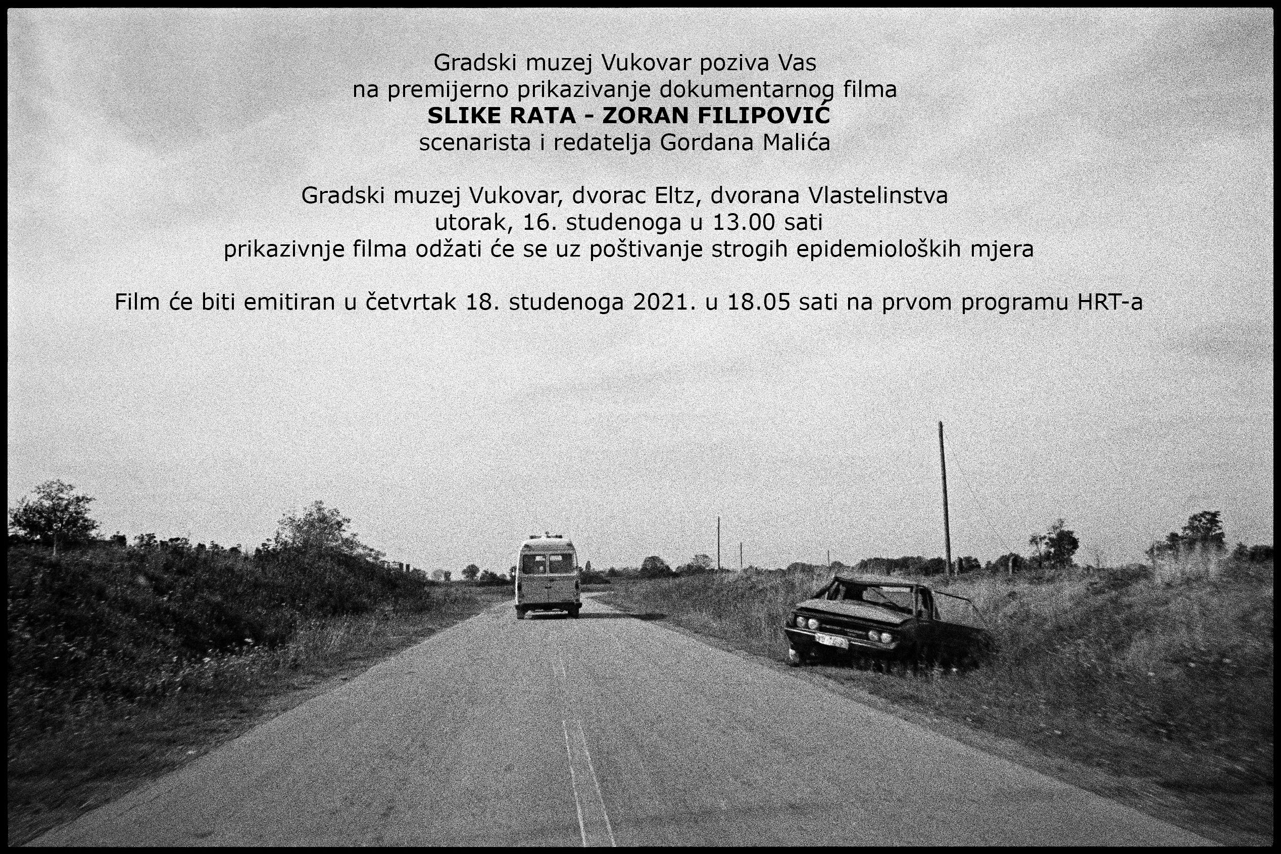 Izložba: Slike rata – Zoran Filipović